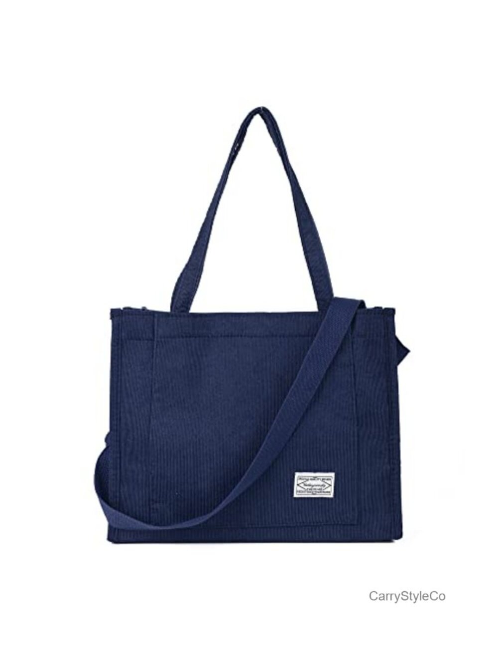 Corduroy Tote Bag for Women Crossbody Shoulder Bag Large Capacity